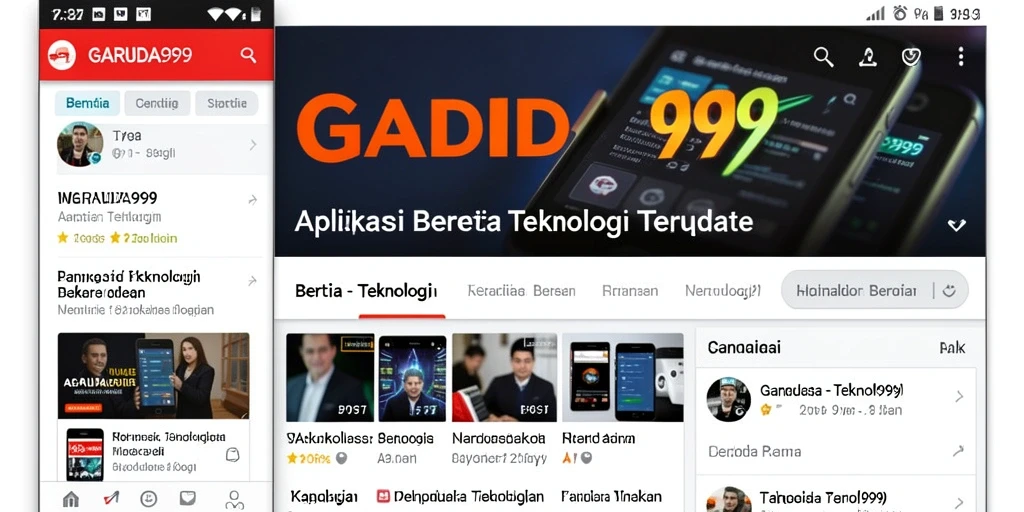 Tampilan antarmuka menarik dan informatif dari GARUDA999.