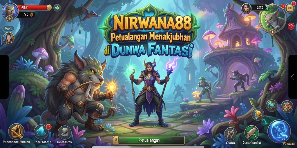 Tampilan antarmuka <strong>NIRWANA88</strong> yang menarik saat menjelajahi dunia petualangan.