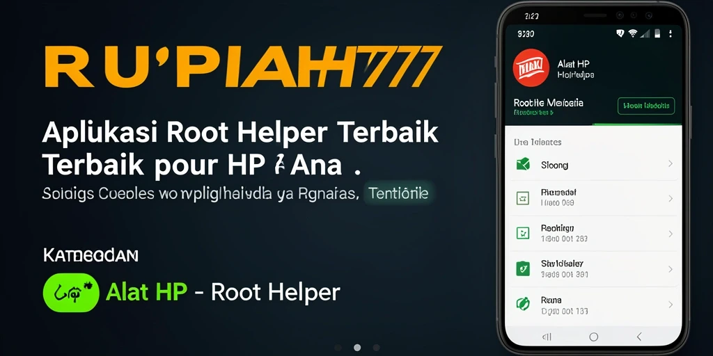 Antarmuka aplikasi RUPIAH777 yang sederhana dan fungsional.