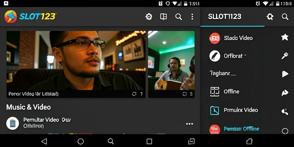 Antarmuka SLOT123 menampilkan berbagai video dengan jelas dan terorganisir.