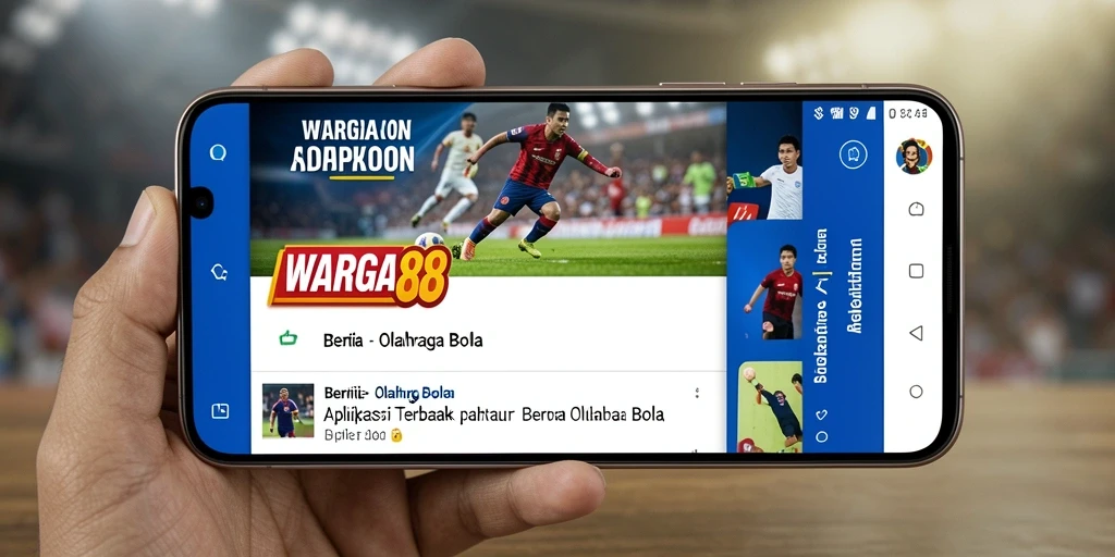 Antarmuka pengguna aplikasi WARGA88 yang modern dan informatif.
